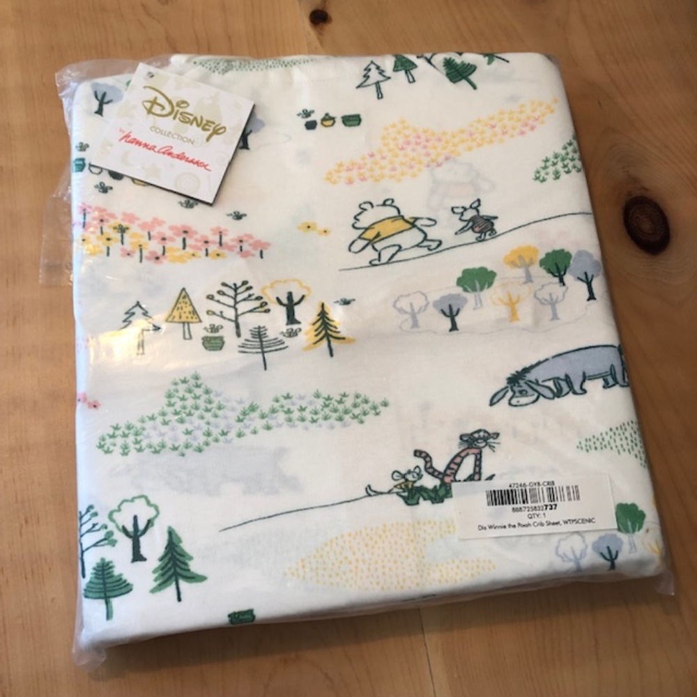New Hanna Andersson Organic Winnie Pooh Crib Sheet